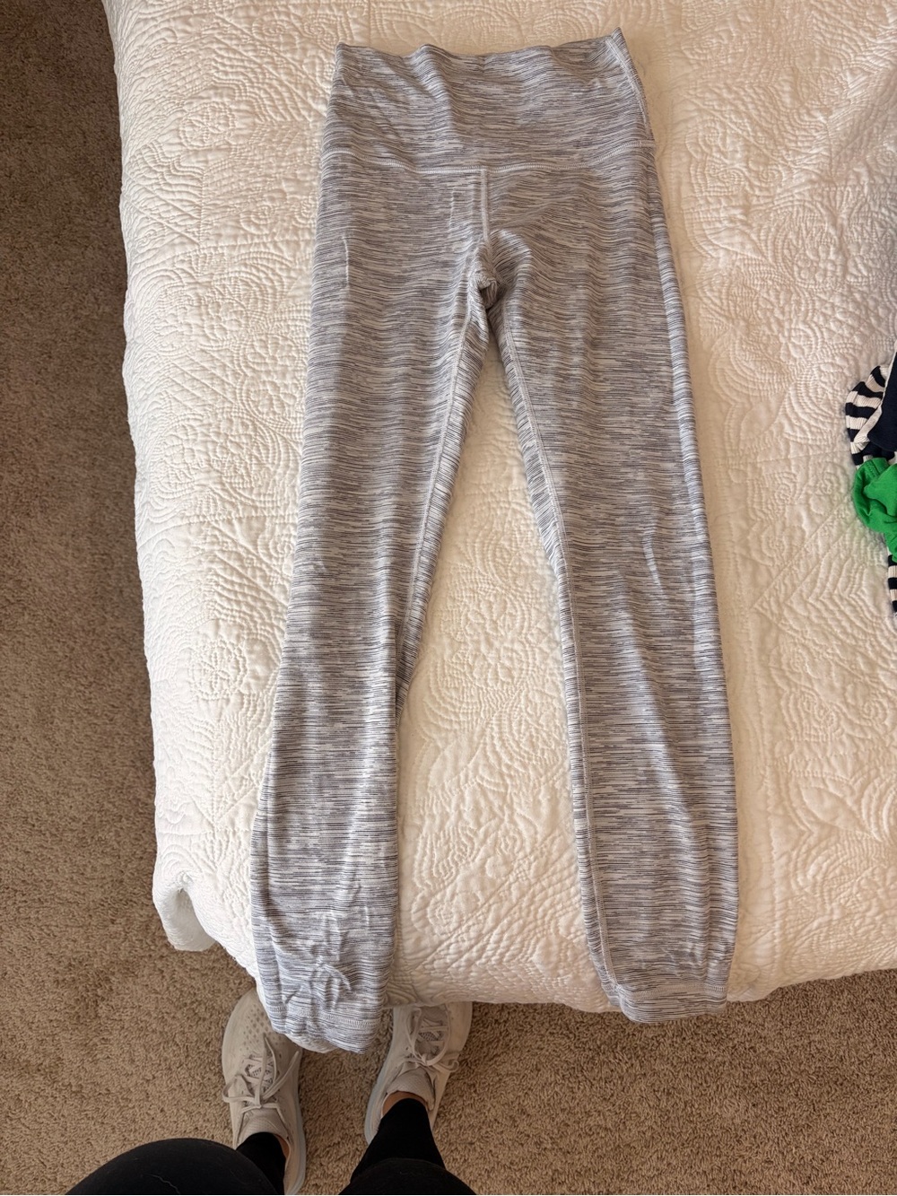 lululemon athletica Heather Gray Seamless Leggings